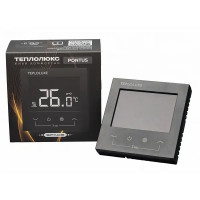 Терморегулятор для теплого пола Теплолюкс Pontus сенсорный цвет черный