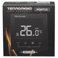 Терморегулятор для теплого пола Теплолюкс Pontus сенсорный цвет черный