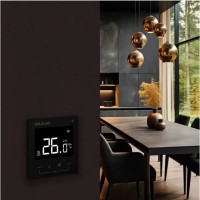 Терморегулятор для теплого пола Теплолюкс Pontus сенсорный цвет черный