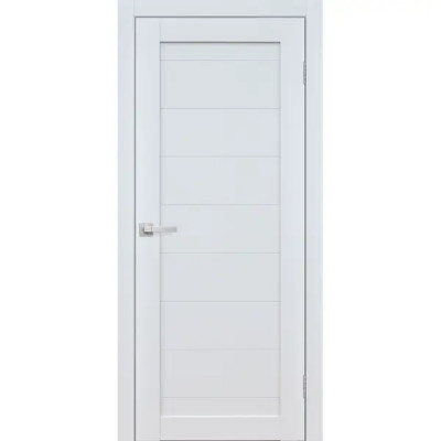 Дверь межкомнатная глухая Тренто 70x200 см ПВХ цвет иридиум с замком