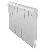 Радиатор секционный Royal Thermo Infinity BT VR80 500/90 8 секций нижнее подключение биметалл белый