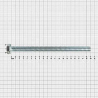 Болт DIN 933 14x200 мм оцинкованный