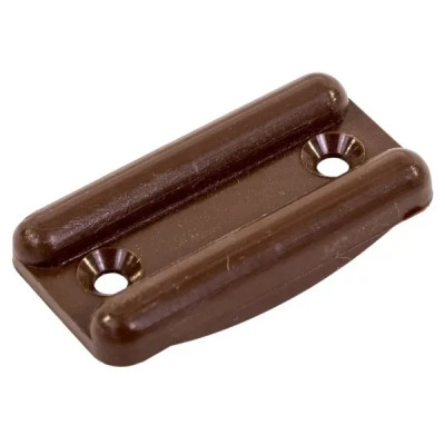 Подпятник мебельный прямоугольный Palladium 20x10x37 мм пластик цвет черный 4 шт.