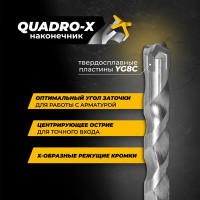 Бур по железобетону SDS Plus Rage Furious 567226 12x260 мм