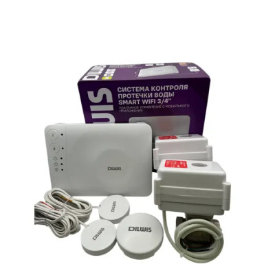 Система защиты от протечки воды DILWIS Smart Wi-Fi 3/4\