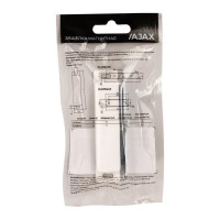 Защелка магнитная 18x75 мм пластик цвет белый