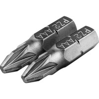 Бита Vertextools БТ-PZ2-25-2 PZ2x25 мм, 2 шт.