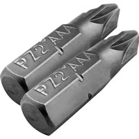 Бита Vertextools БТ-PZ2-25-2 PZ2x25 мм, 2 шт.