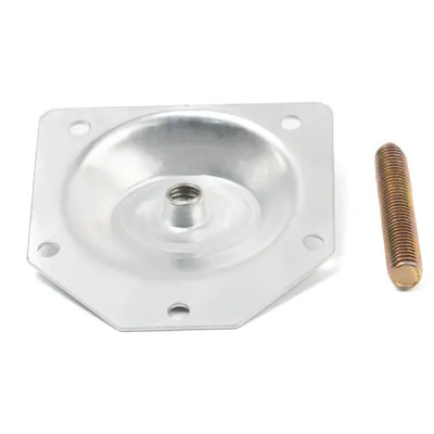 Опора мебельная прямоугольная Palladium 58x65x58 мм железо цвет никель