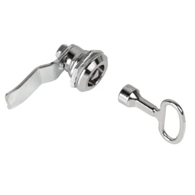 Замок щитовый треугольный Tech Lock сталь цвет серый