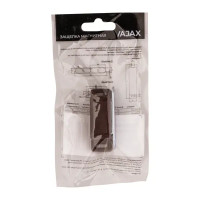 Защелка магнитная 15x45 мм пластик цвет коричневый