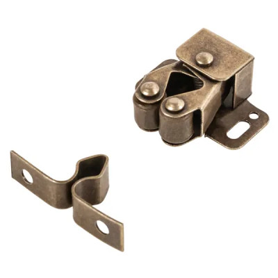 Защелка роликовая металл 32x26 мм бронза