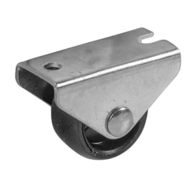 Колесо мебельное неповоротное без тормоза 25 мм до 20 кг цвет черный