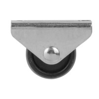 Колесо мебельное неповоротное без тормоза 25 мм до 20 кг цвет черный