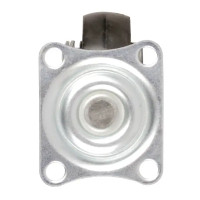 Колесо мебельное поворотное без тормоза 25 мм до 15 кг цвет серый