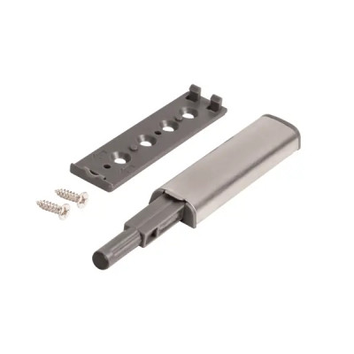 Толкатель мебельный 80x8 мм металл цвет никель