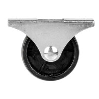 Колесо мебельное неповоротное без тормоза 40 мм до 50 кг цвет черный