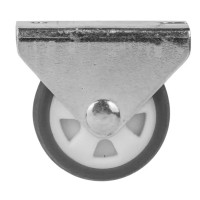 Колесо мебельное неповоротное без тормоза 30 мм до 20 кг цвет серый