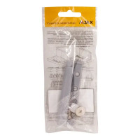 Толкатель мебельный магнитный 85x14 мм пластик цвет серый