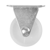 Колесо мебельное неповоротное без тормоза 40 мм до 50 кг цвет белый