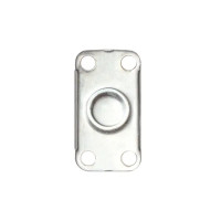 Колесо мебельное неповоротное без тормоза 40 мм до 50 кг цвет белый