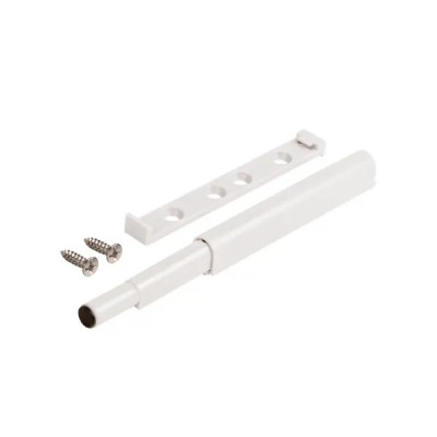 Толкатель мебельный 85x14 мм пластик цвет белый