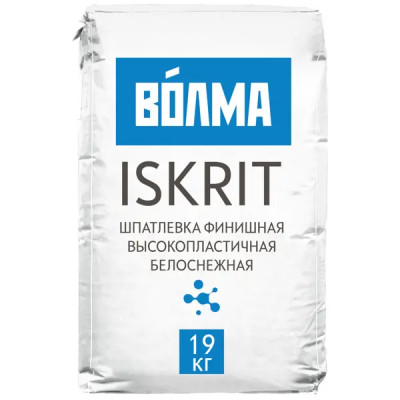 Шпаклевка финишная Волма Iskrit акриловая 19кг