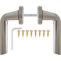 Дверные ручки AL 153 F, комплект, цвет графит