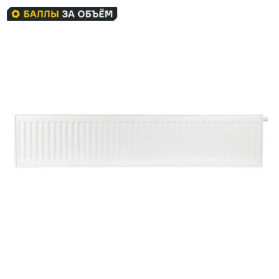 Радиатор панельный Neolaser Ventil Compact 22 300x1400 нижнее правое подключение сталь белый