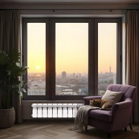 Радиатор секционный Le Heat Bimetal 200/100 12 секций боковое подключение биметалл белый