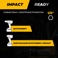 Бита ударная Rage Furious 554278 PZ2x50 мм, 10 шт.