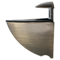 Полкодержатель Пеликан 40x22x40 мм ЦАМ цвет бронза