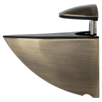 Полкодержатель Пеликан 70x27x60 мм ЦАМ цвет бронза