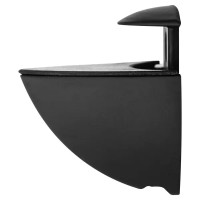 Полкодержатель Пеликан 40x22x40 мм ЦАМ цвет черный