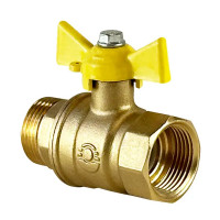 Кран шаровой для газа прямой Valfex DN20 PN40 3/4\