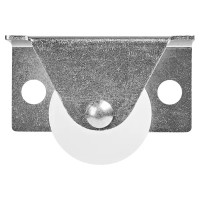 Мебельный ролик неповоротный без тормоза Larvij 35 мм до 35 кг цвет белый