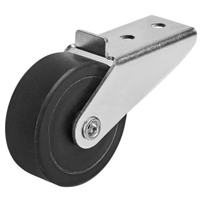 Мебельный ролик неповоротный без тормоза Larvij 45 мм до 40 кг цвет серый