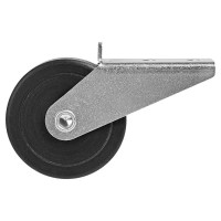 Мебельный ролик неповоротный без тормоза Larvij 45 мм до 40 кг цвет серый