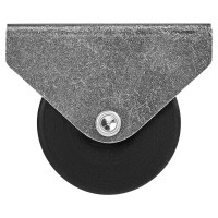 Мебельный ролик неповоротный без тормоза Larvij 45 мм до 40 кг цвет черный