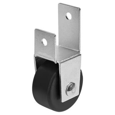 Мебельный ролик неповоротный без тормоза Larvij 35 мм до 35 кг пластик цвет серый