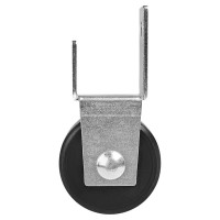 Мебельный ролик неповоротный без тормоза Larvij 35 мм до 35 кг пластик цвет серый