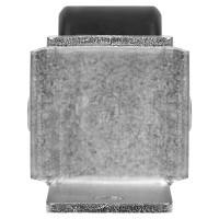 Мебельный ролик неповоротный без тормоза Larvij 35 мм до 35 кг пластик цвет серый