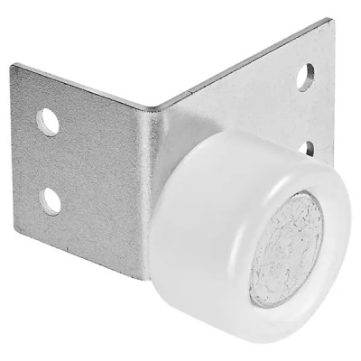 Мебельный ролик неповоротный без тормоза Larvij 30 мм до 20 кг пластик цвет белый