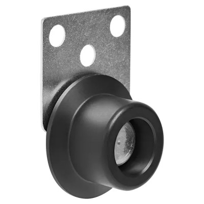 Мебельный ролик неповоротный без тормоза Larvij 50 мм до 50 кг цвет черный