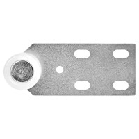 Мебельный ролик неповоротный без тормоза Larvij 30 мм до 20 кг цвет белый