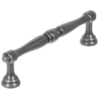 Мебельная ручка-скоба RS-097 110 мм ЦАМ старинный черная цинк