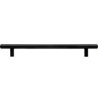 Мебельная ручка-рейлинг матовый черный 192 мм