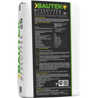 Штукатурка цементная Bautek 25 кг