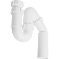 Сифон для мойки трубный McAlpine без выпуска ø40 мм полипропилен MRSK12-50