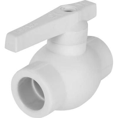 Кран шаровой прямой Valfex PN20 25 мм полипропилен ручка рычаг 10144025
